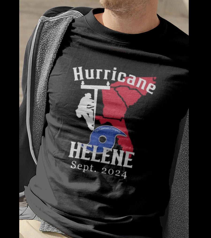 Hurricane Helene The Lineman Company Sept. T-Shirt