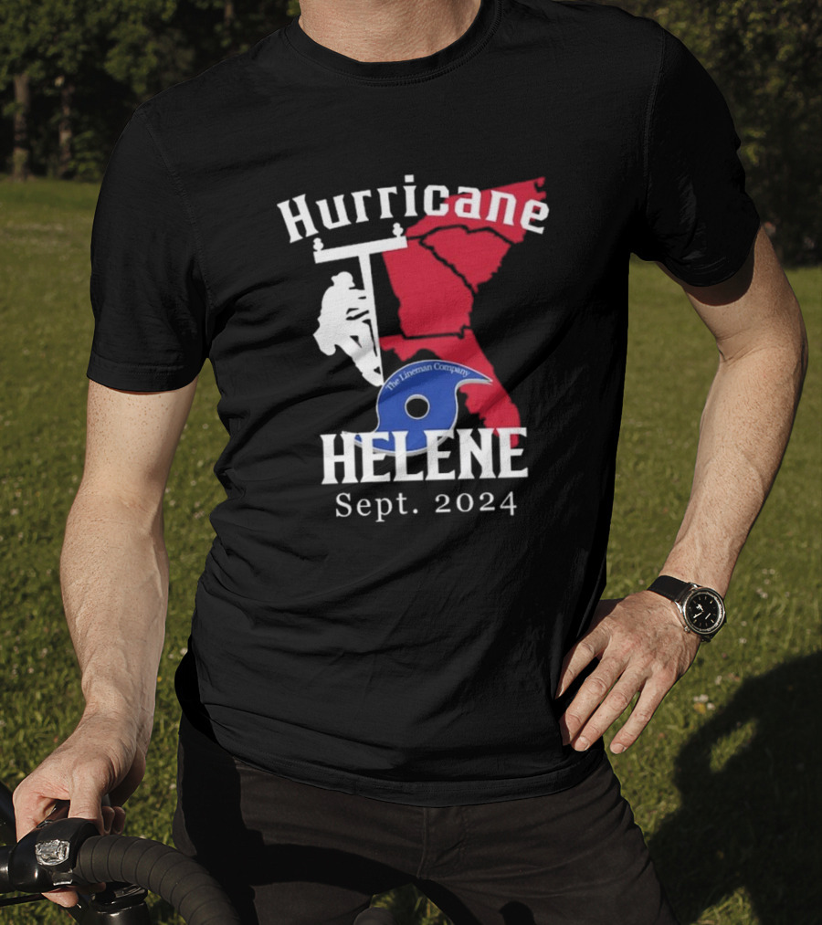 Hurricane Helene The Lineman Company Sept. T-Shirt
