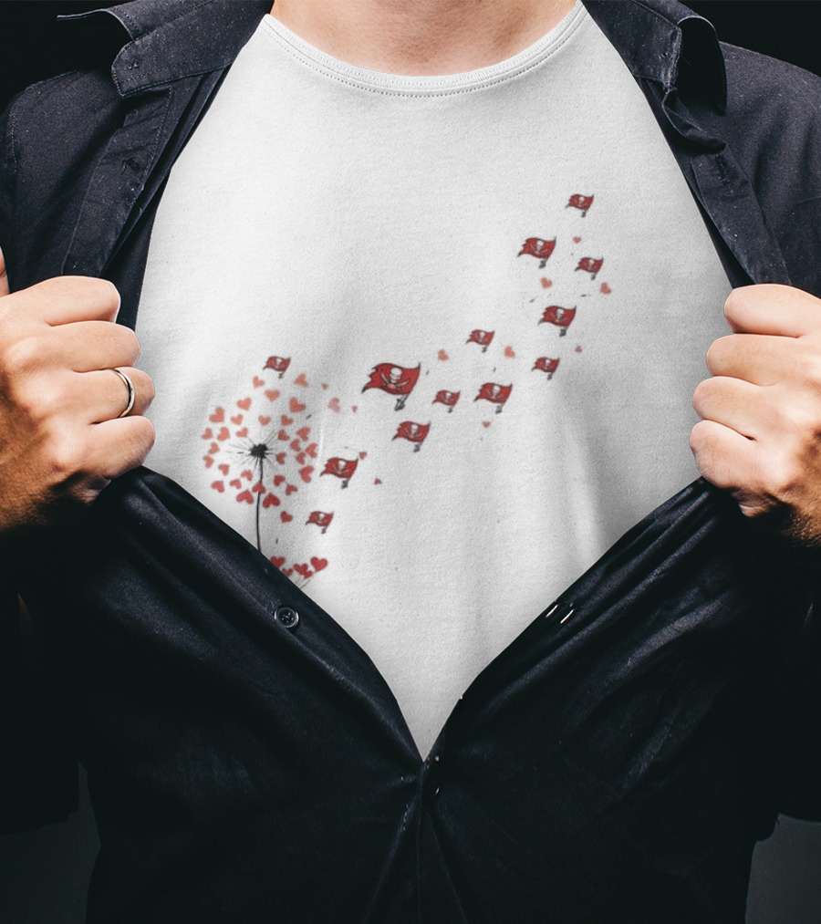 Tampa Bay Buccaneers Dandelion Blossoms Into Flags T-Shirt