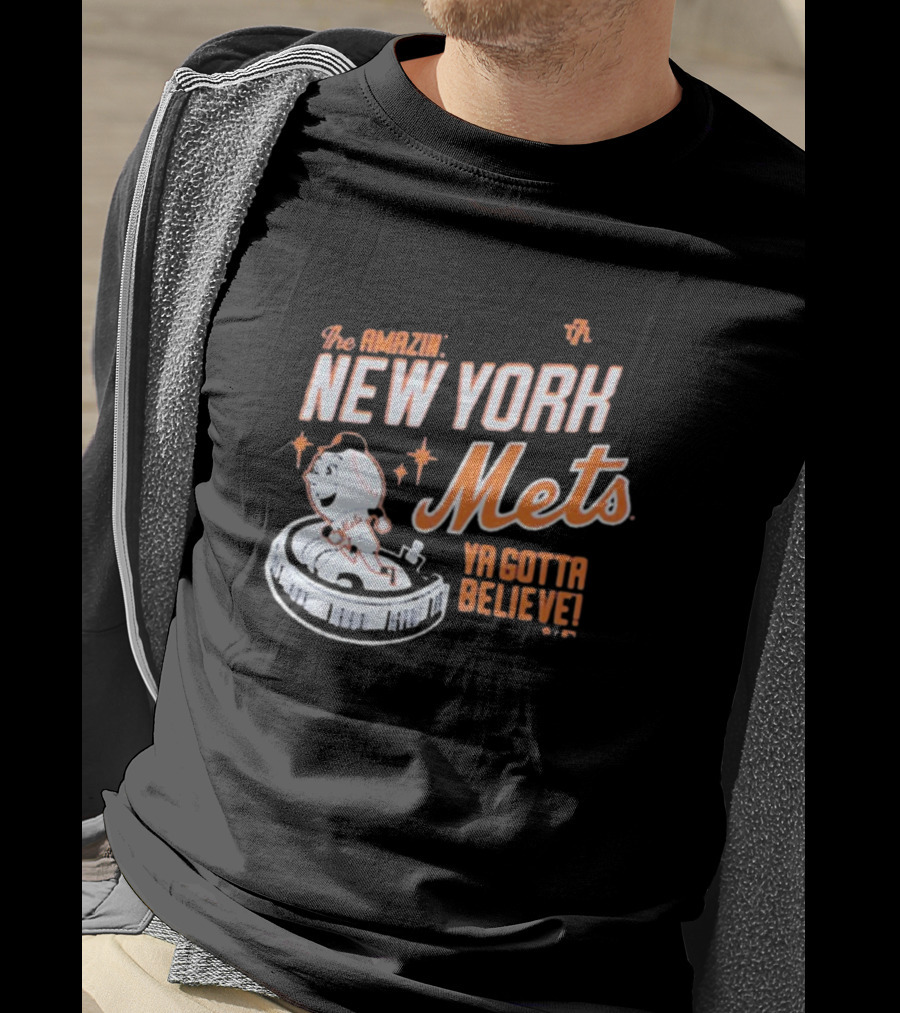 The Amazin' New York Mets Ya Gotta Believe Mr. Met T-Shirt