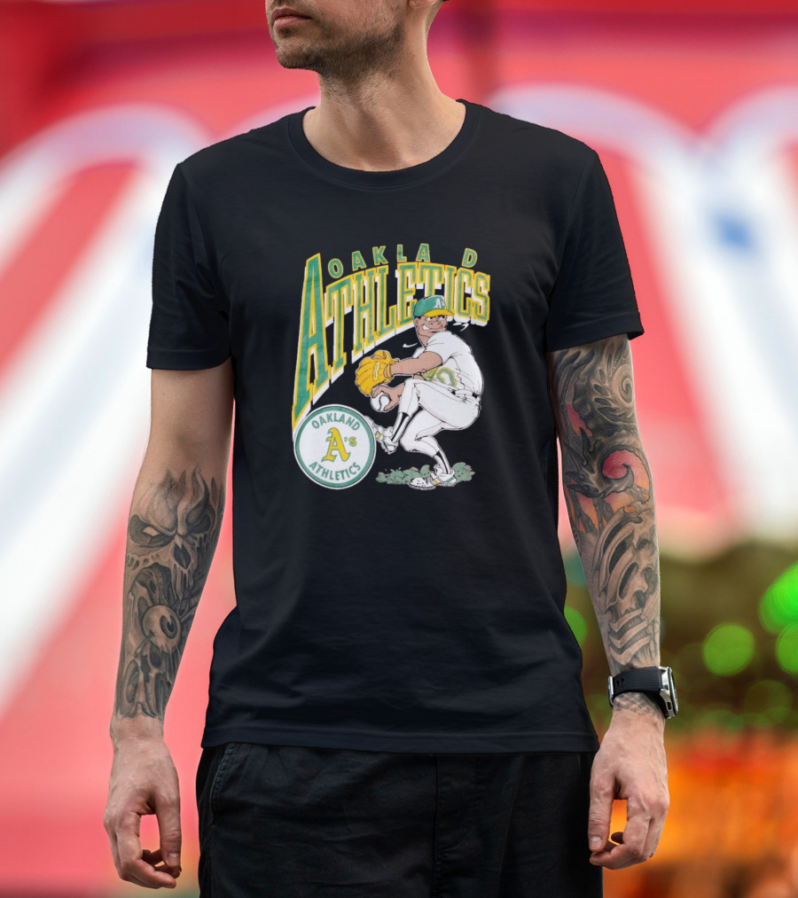 Oakland Athletics Vintage 1990s MLB Caricature A's T-Shirt