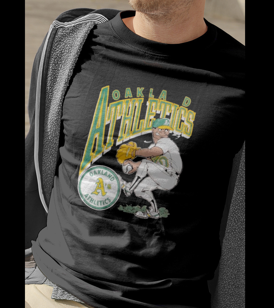 Oakland Athletics Vintage 1990s MLB Caricature A's T-Shirt