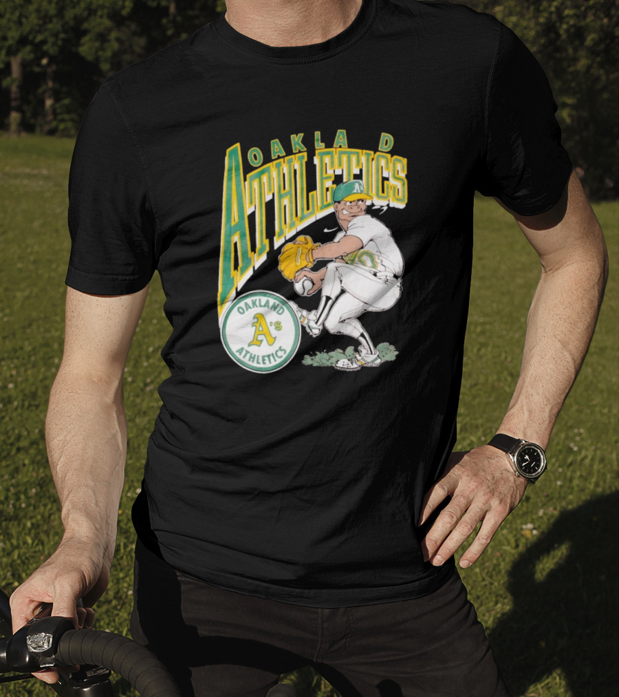 Oakland Athletics Vintage 1990s MLB Caricature A's T-Shirt