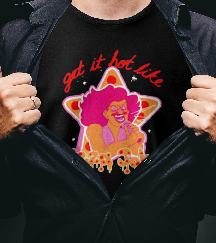 Get It Hot Like Pizza John Star Iconic T-Shirt