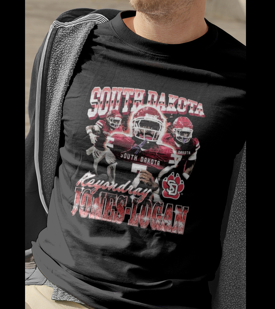 South Dakota Keyondre Jones-Logan Football Player SD Team Spirit T-Shirt