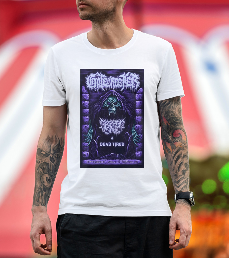 Gatecreeper September 30 Axis Club Toronto ON Frozen Soul and Dead Tired Concert T-Shirt