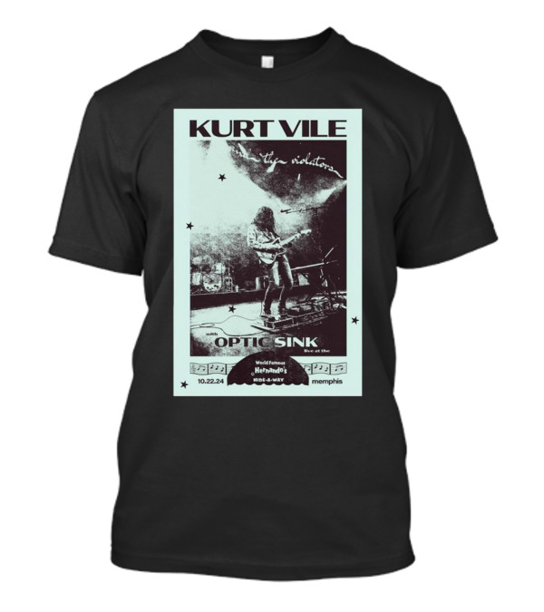 Kurt Vile And The Violators With Optic Sink Live At Hernando's Hideaway Memphis Oct 22 T-Shirt