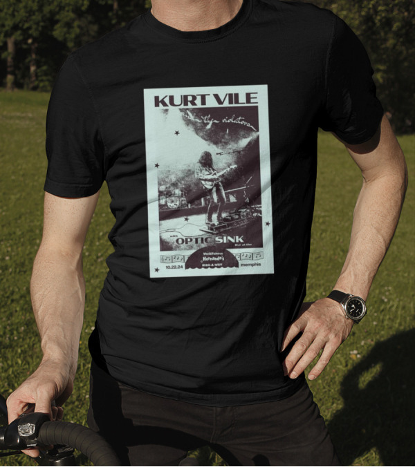 Kurt Vile And The Violators With Optic Sink Live At Hernando's Hideaway Memphis Oct 22 T-Shirt