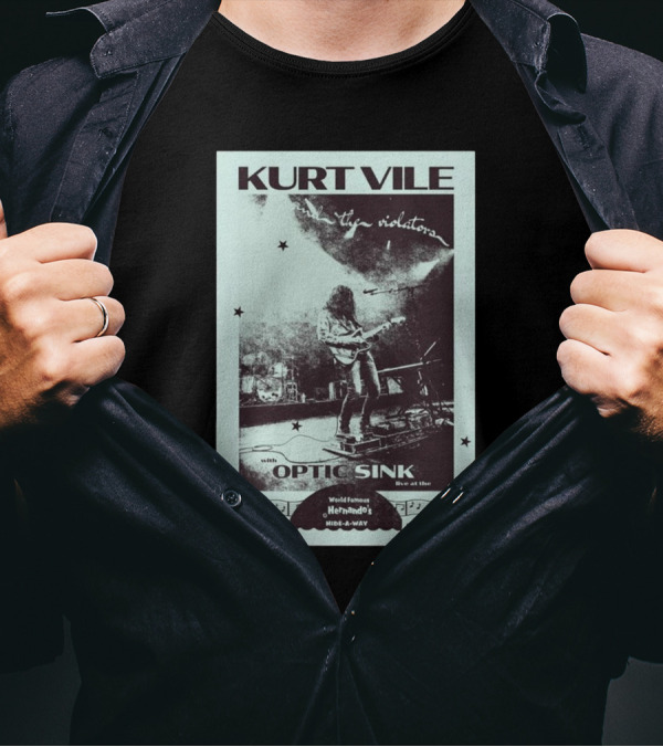 Kurt Vile And The Violators With Optic Sink Live At Hernando's Hideaway Memphis Oct 22 T-Shirt