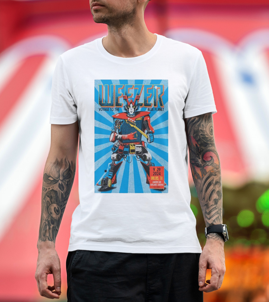 Weezer Voyage to the Blue Planet American Airlines Center Dallas TX September 29 T-Shirt