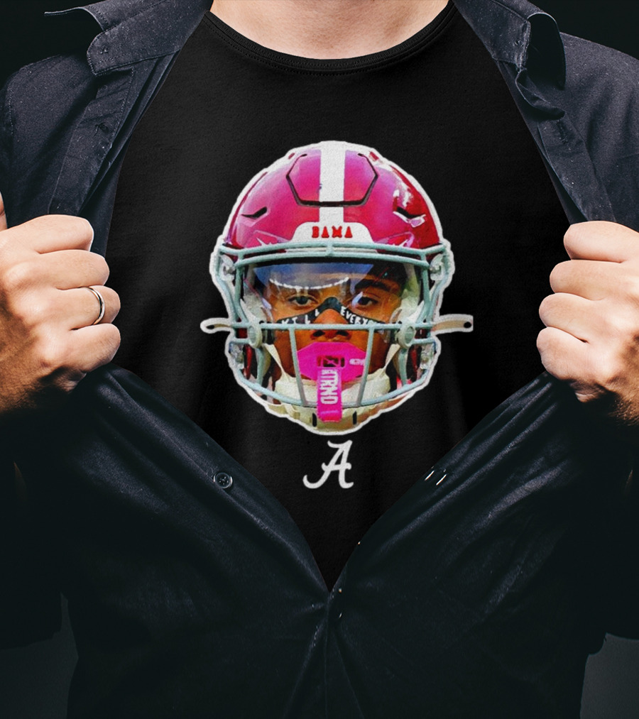 Ryan Williams Alabama Crimson Tide Bama Helmet A T-Shirt