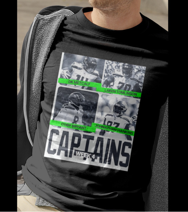 Week 4 Captains DK Metcalf Laken Tomlinson Coby Bryant Johnathan Hankins T-Shirt