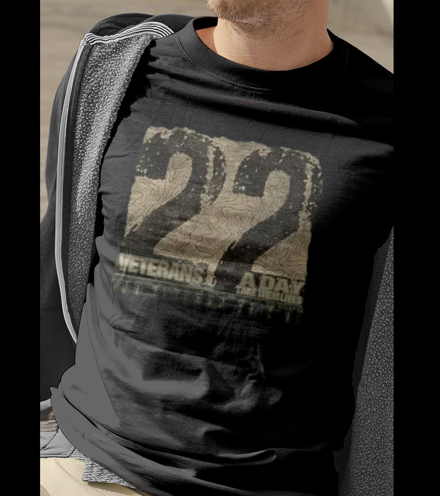 22 Veterans A Day Take Their Lives End Veteran Suicide T-Shirt