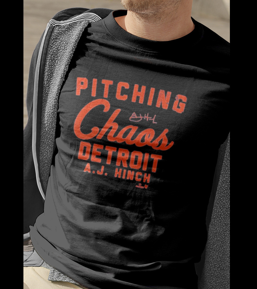 Pitching Chaos Detroit A.J. Hinch T-Shirt