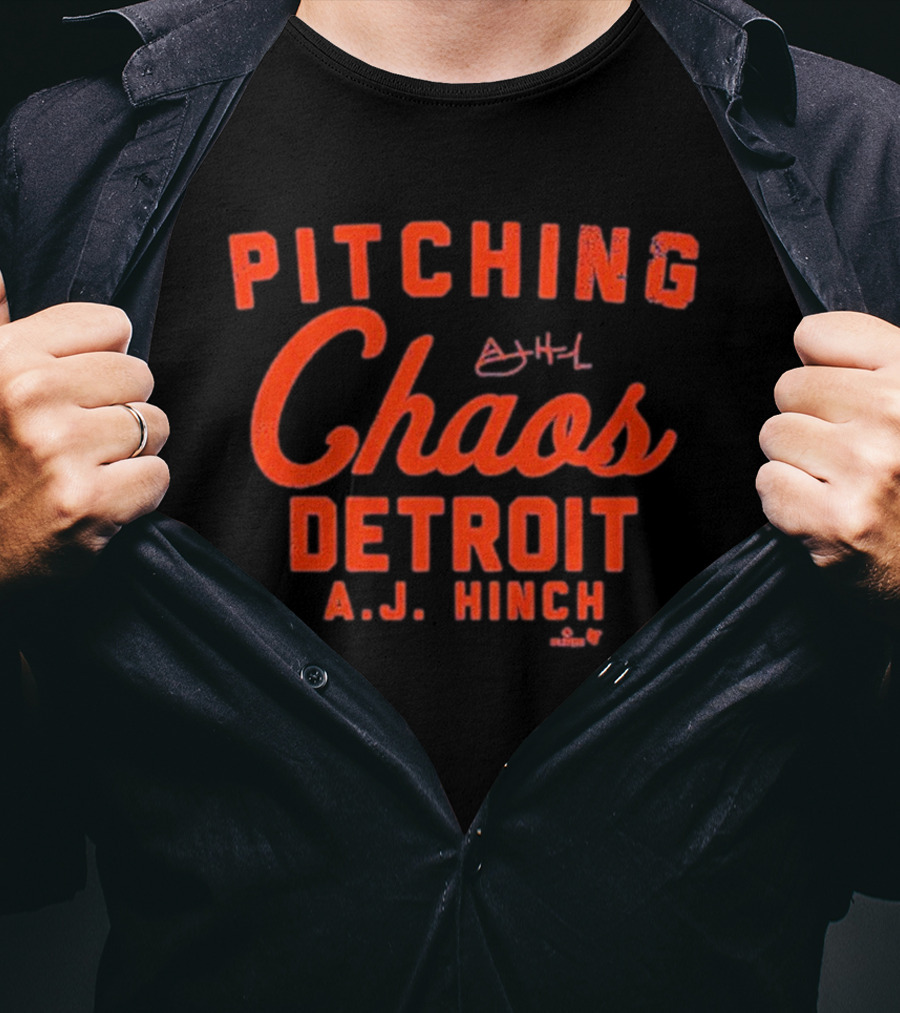 Pitching Chaos Detroit A.J. Hinch T-Shirt