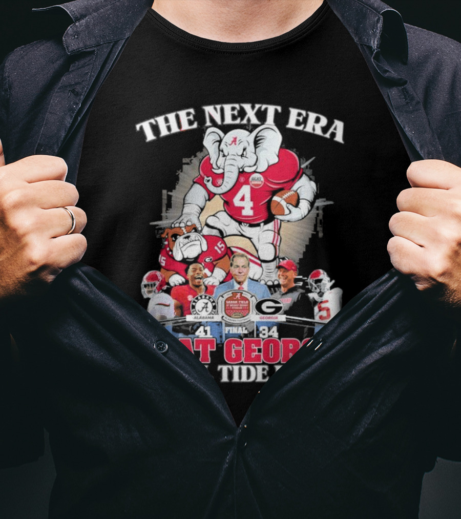 The Next Era Alabama Crimson Tide Beat Georgia Bulldogs 41-34 Roll Tide Roll T-Shirt