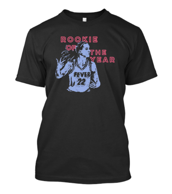Caitlin Clark Fever 22 Rookie Of The Year Navy 2024 WNBA Round21 T-Shirt