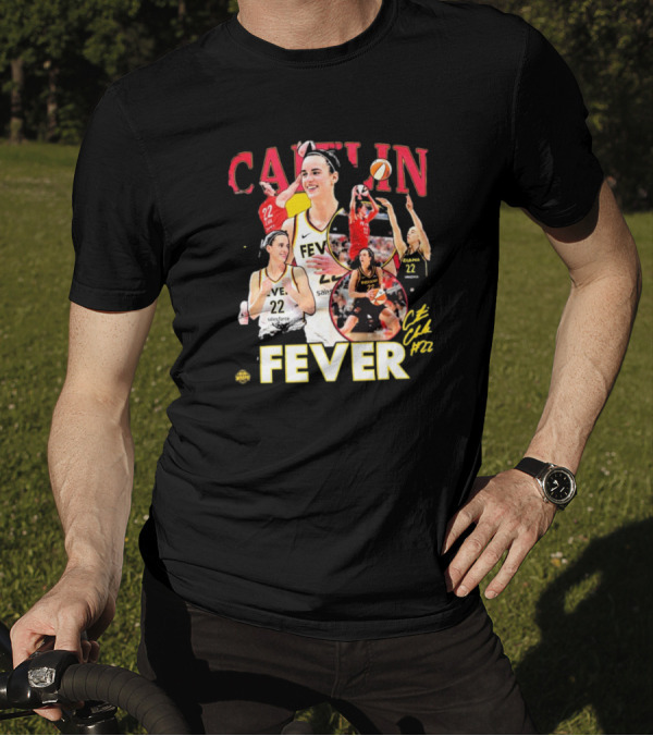 Caitlin Clark Fever WNBA Rookie Of The Year Indiana 22 Signature T-Shirt