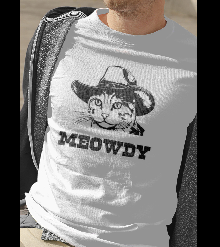 Meowdy Cowboy Cat Hat T-Shirt