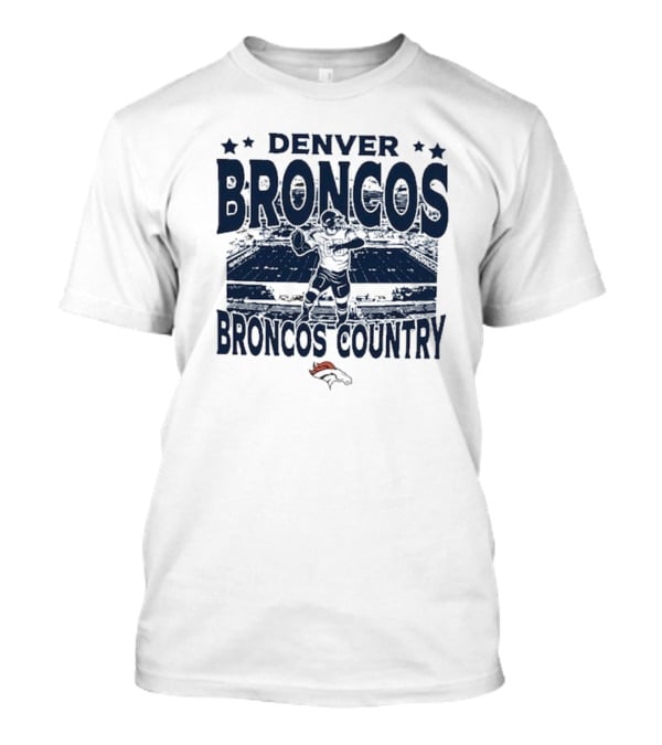 Denver Broncos Broncos Country Vintage Stadium Game Day Football T-Shirt