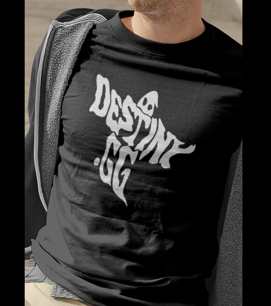 Destiny Gg Ghostly Styled Text T-Shirt