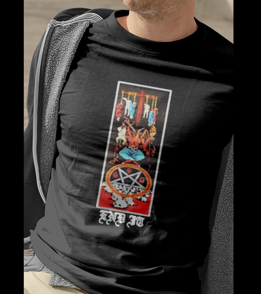 Dicegameusa Natas Kaupas Devil Skateboards End It 666 Painting T-Shirt