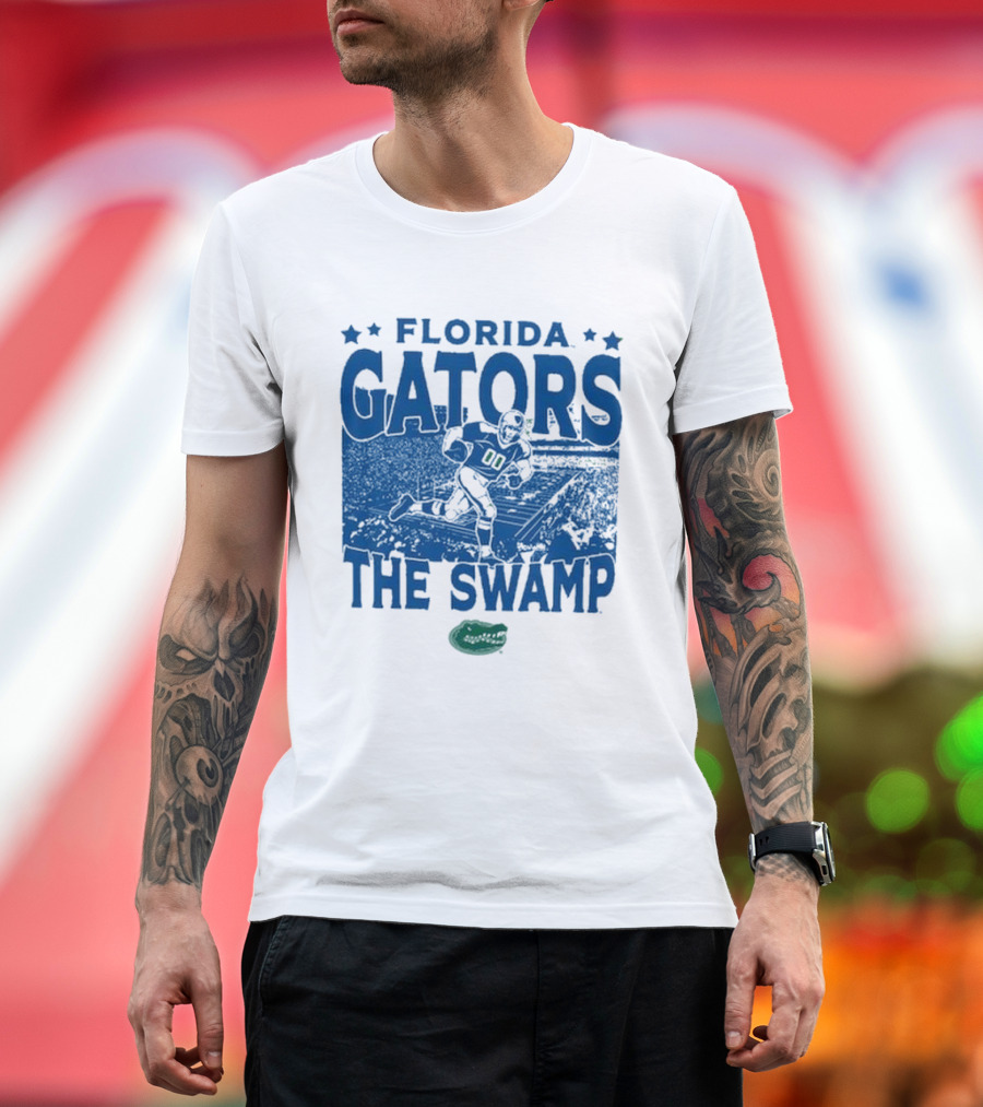 Florida Gators The Swamp Vintage Stadium Football Player Gameday T-Shirt