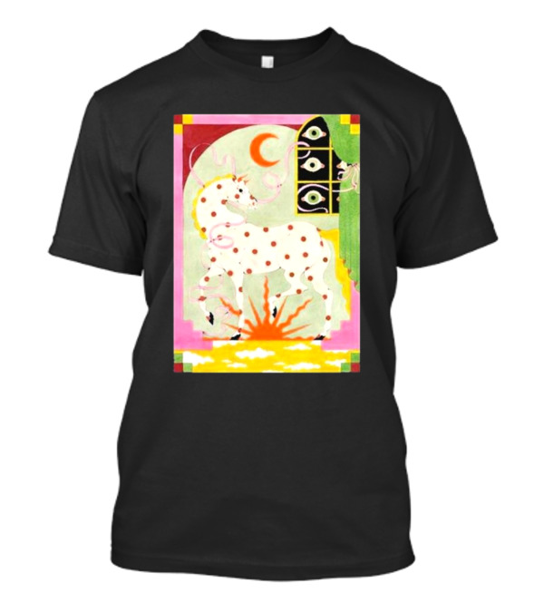 Khruangbin St Louis Missouri 2024 The Factory October 2 3 Psychedelic Unicorn Moon Sunburst T-Shirt
