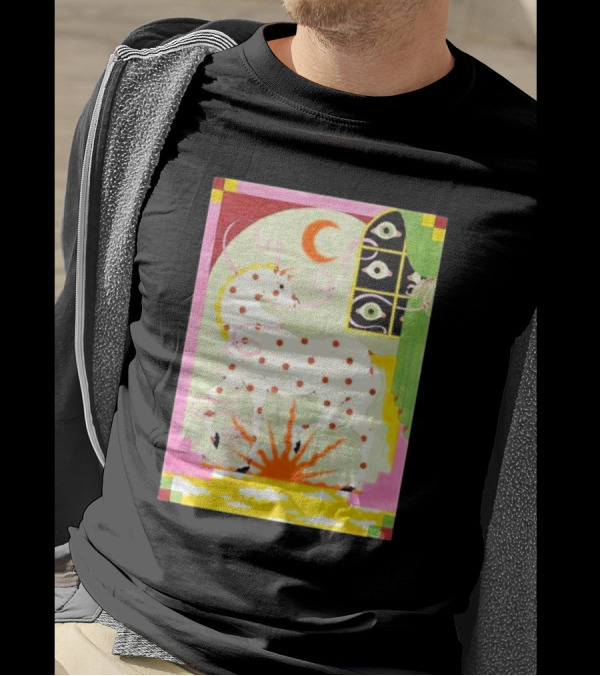 Khruangbin St Louis Missouri 2024 The Factory October 2 3 Psychedelic Unicorn Moon Sunburst T-Shirt