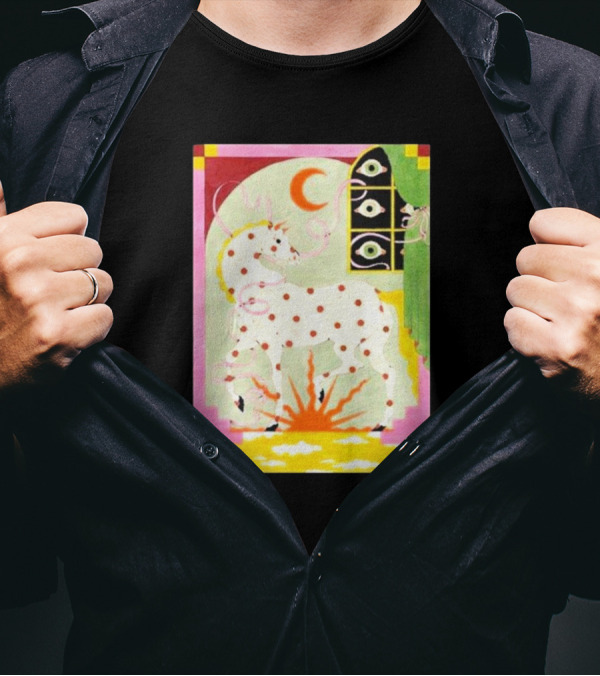 Khruangbin St Louis Missouri 2024 The Factory October 2 3 Psychedelic Unicorn Moon Sunburst T-Shirt