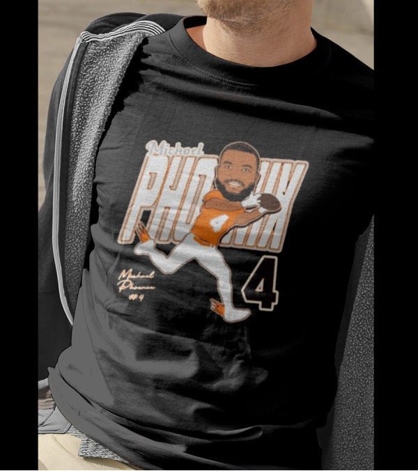 Michael Phoenix 4 Sam Houston Bearkats Football Caricature Signature T-Shirt