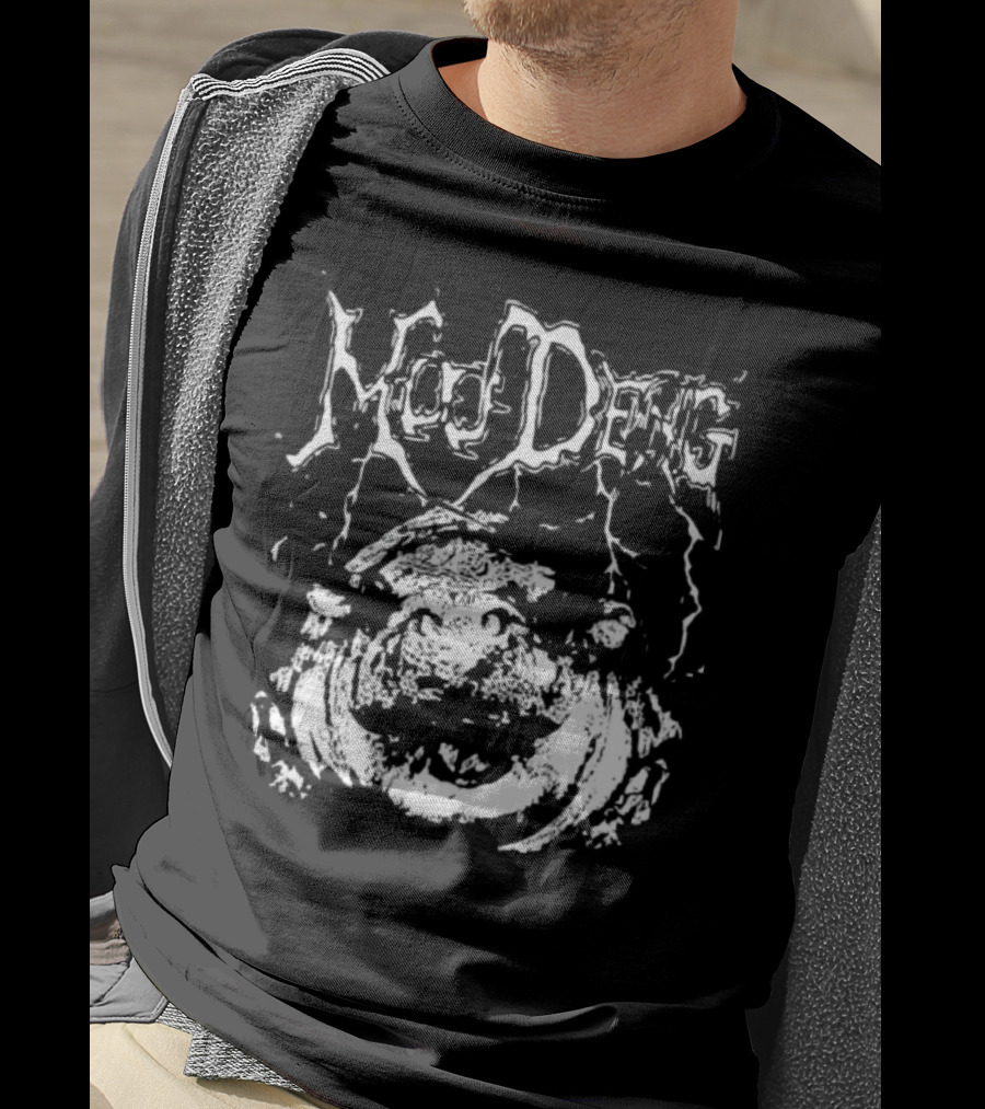 Moo Deng Metal Hippo With Electric Arcs T-Shirt