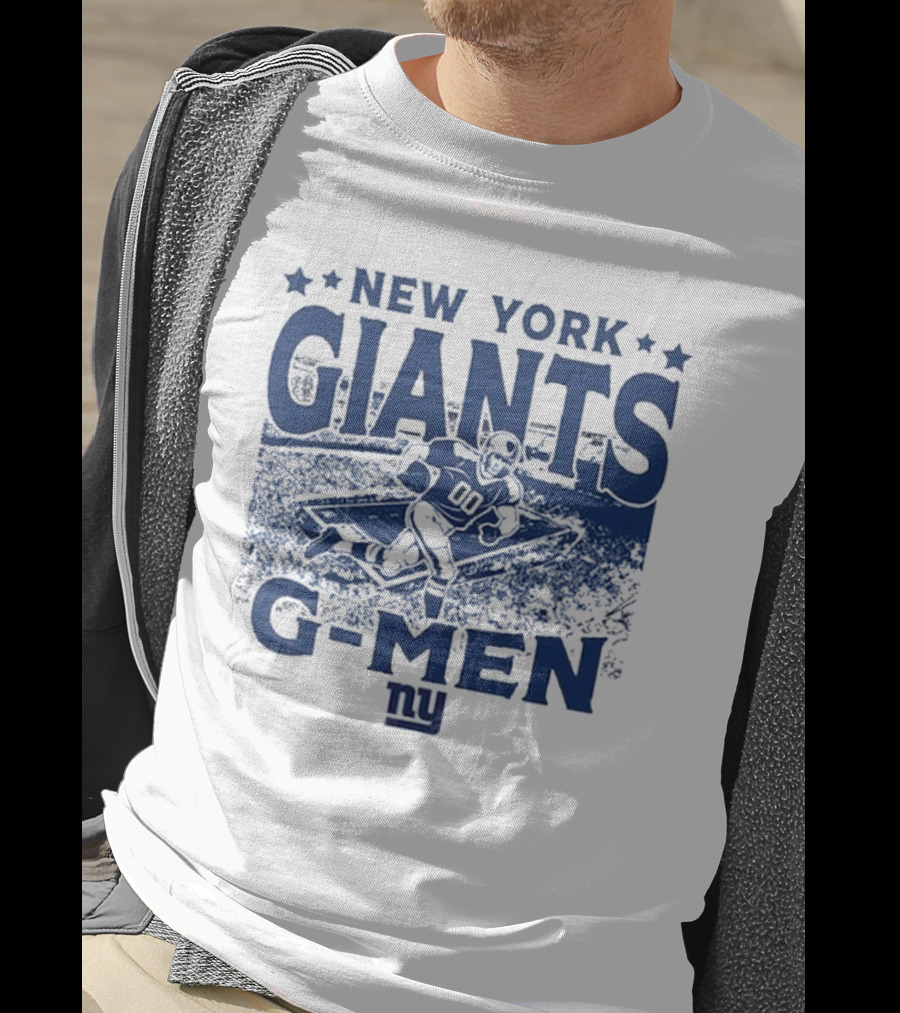 New York Giants Gameday G-Men Vintage Stadium Football T-Shirt