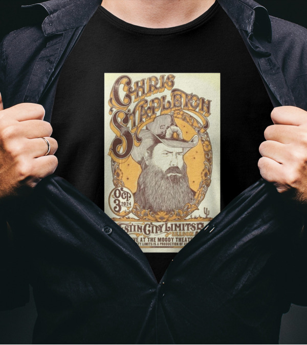Chris Stapleton Live At Austin City Limits ACL Moody Theater October 3 T-Shirt