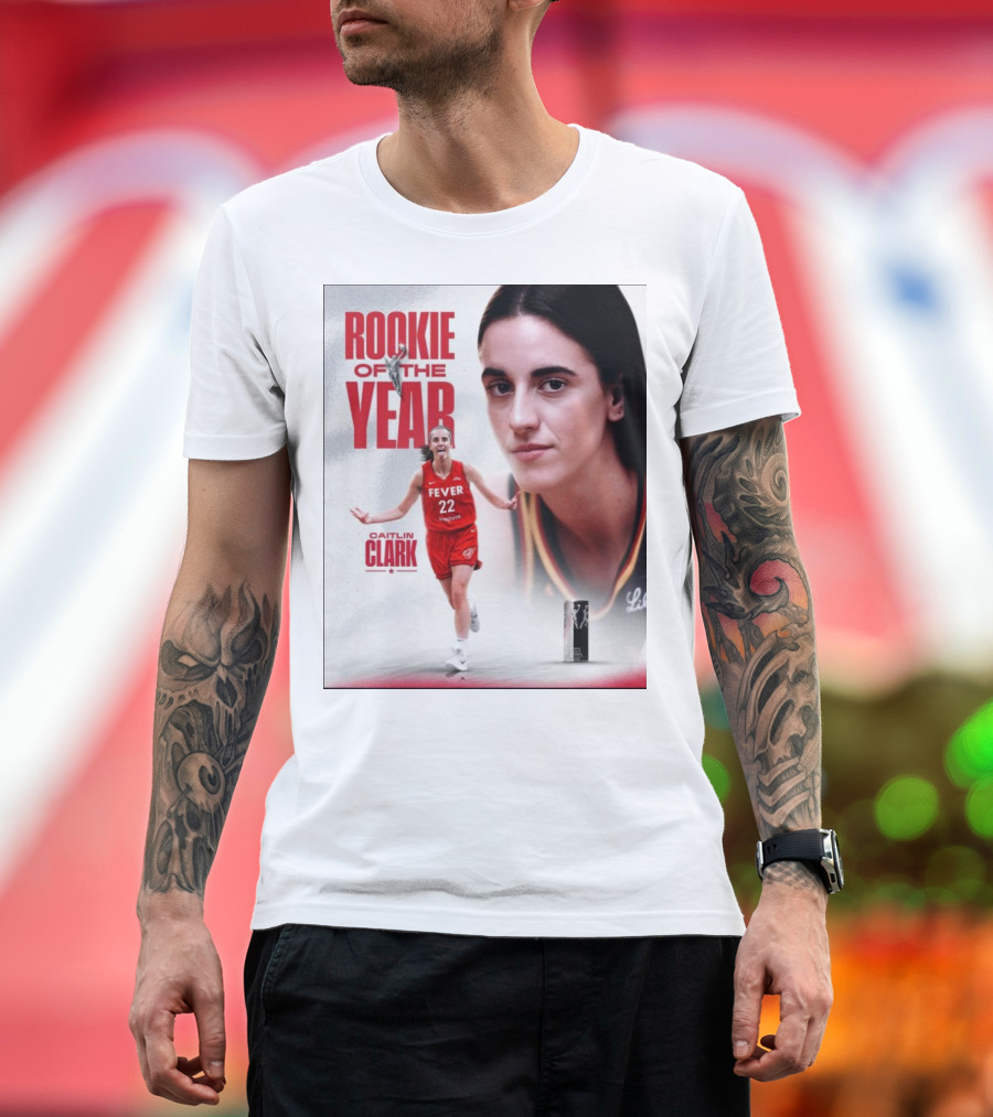 Rookie of the Year 2024 Caitlin Clark Indiana Fever T-Shirt