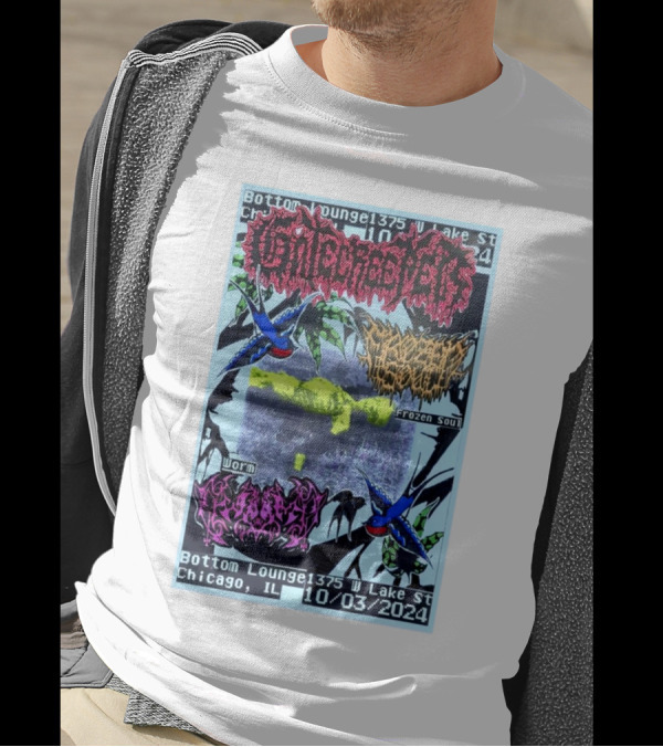 Gatecreeper Frozen Soul Worm Bottom Lounge Chicago IL October 3 T-Shirt