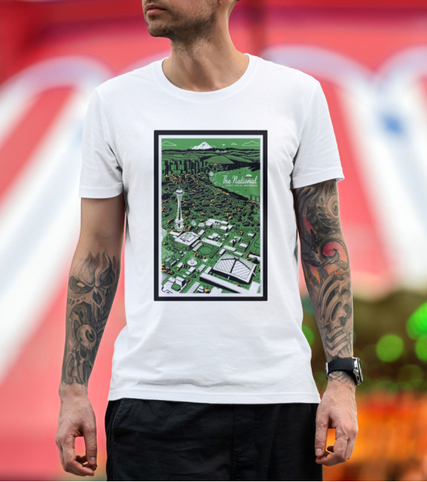 Premium T-Shirt: The National Live in Seattle October 1 2024 Climate Pledge Arena Tour T-Shirt The National Live in Seattle October 1 2024 Climate Pledge Arena Tour T-Shirt
