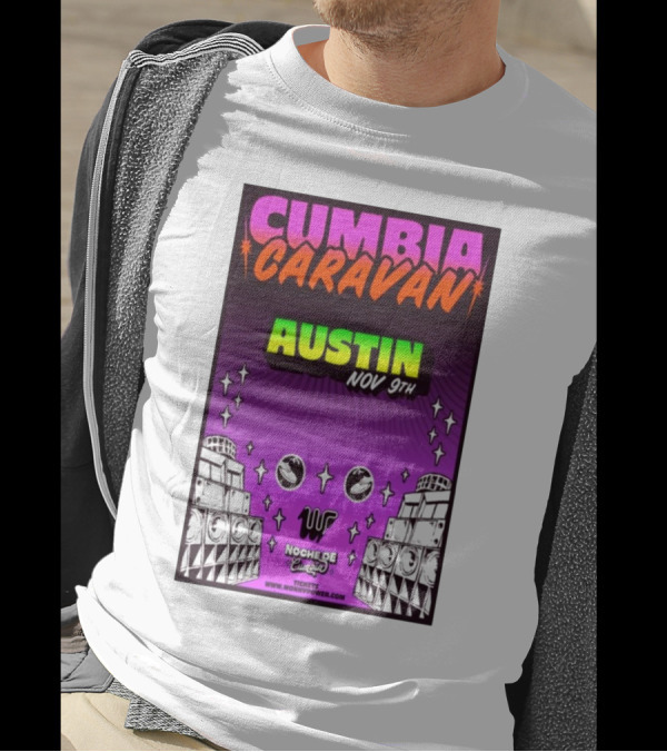 Cumbia Caravan Austin Nov 9 2024 Noche De Cumbia T-Shirt