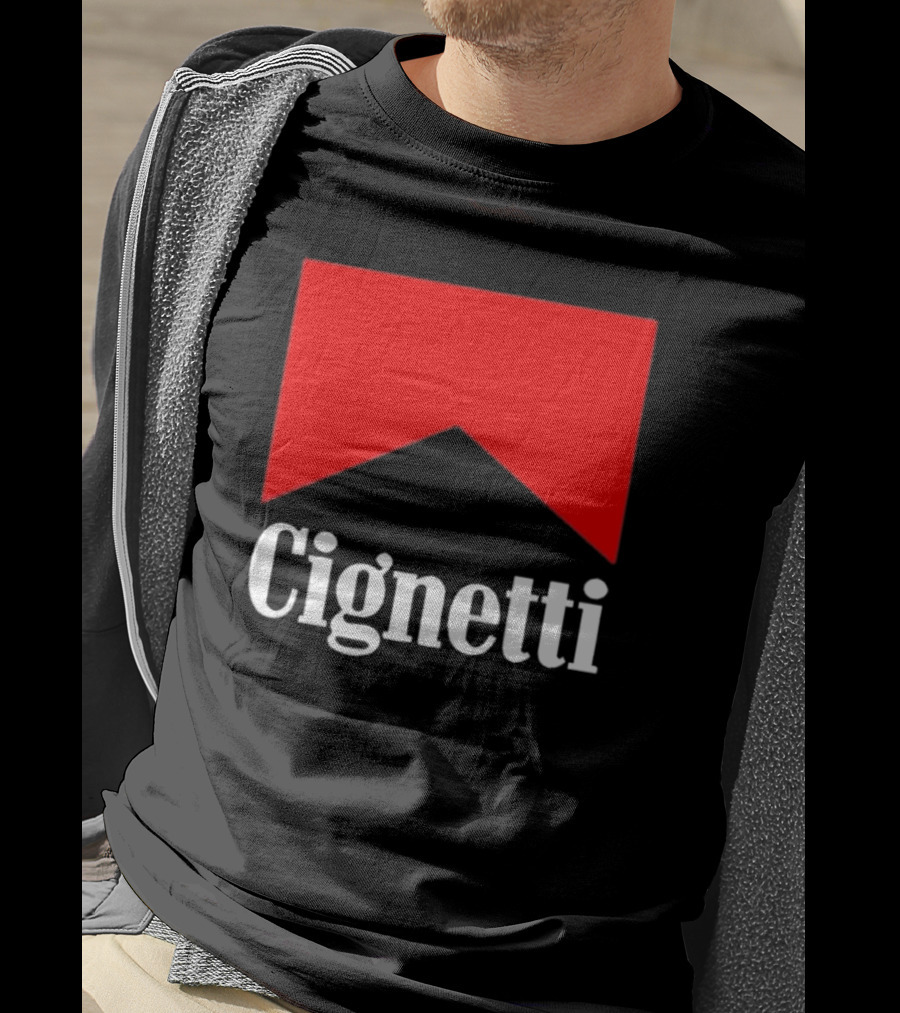 Cignetti Parody Logo Red Chevron T-Shirt