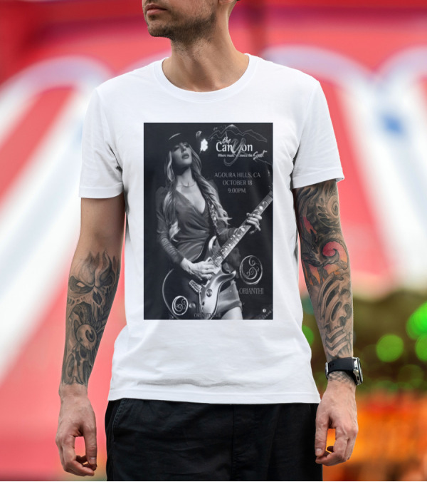 Premium T-Shirt: Orianthi Live at The Canyon Agoura Hills CA October 18 2024 9PM T-Shirt Orianthi Live at The Canyon Agoura Hills CA October 18 2024 9PM T-Shirt