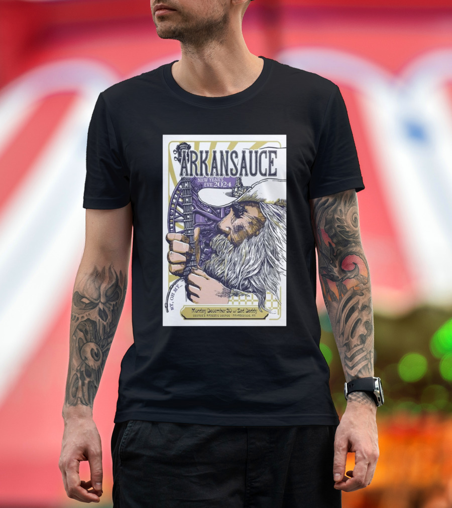 Arkansauce New Year's Eve 2024 at George's Majestic Lounge Fayetteville AR December 30 with Sad Daddy T-Shirt