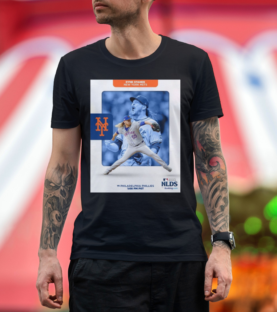 Ryne Stanek New York Mets vs Philadelphia Phillies 2024 NLDS 1:08 PM PST T-Shirt