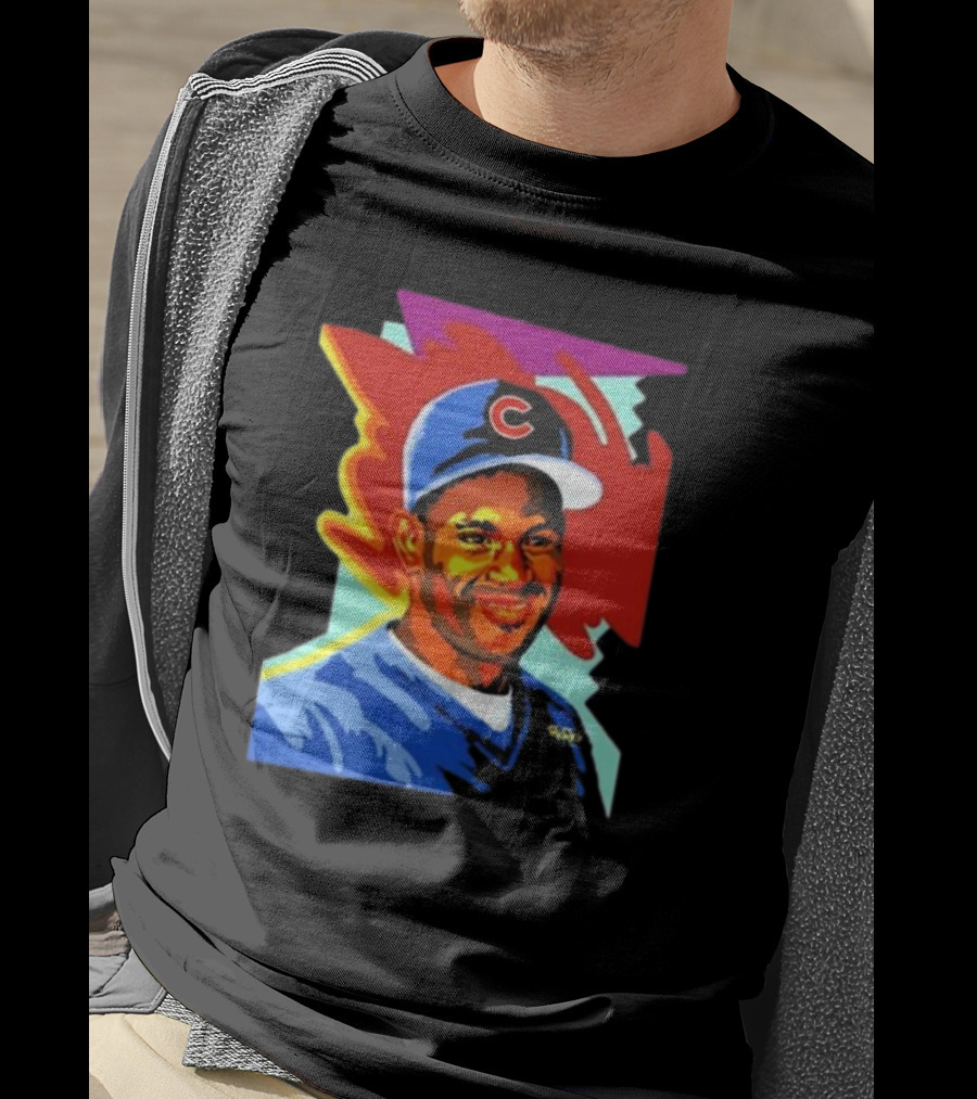 Sammy Cubs Portrait Colorful Art Baseball Cap T-Shirt