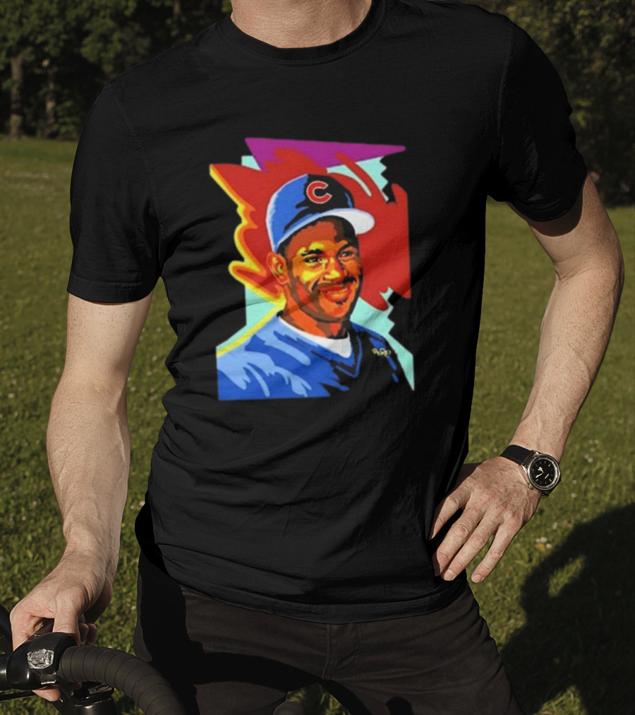 Sammy Cubs Portrait Colorful Art Baseball Cap T-Shirt