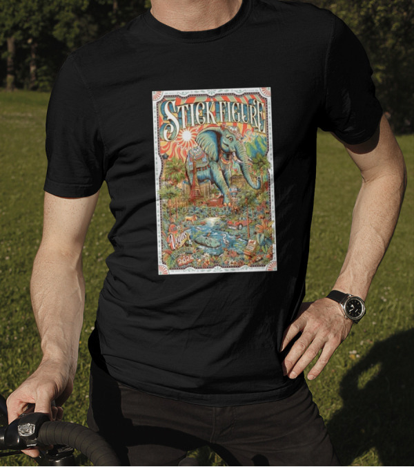 Stick Figure Reggae Rise Up Las Vegas October 4 2024 Elephant T-Shirt