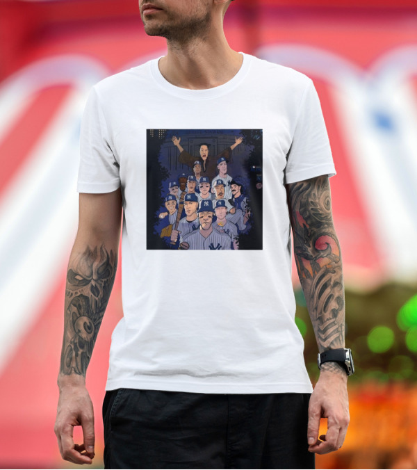 Yankee Stadium Legends Unite: New York Yankees 2024 ALDS Champion Quest T-Shirt