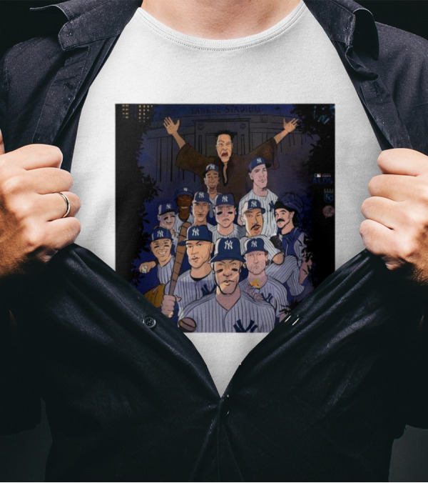 Yankee Stadium Legends Unite: New York Yankees 2024 ALDS Champion Quest T-Shirt