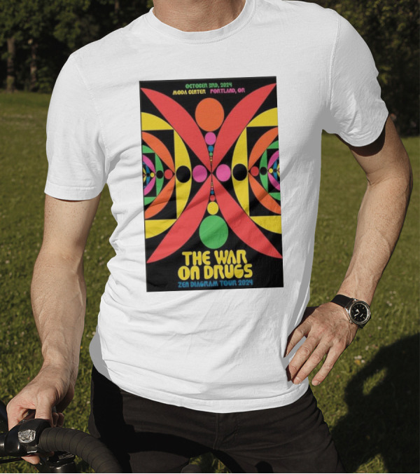 The War On Drugs Zen Diagram Tour October 3rd 2024 Moda Center Portland OR T-Shirt