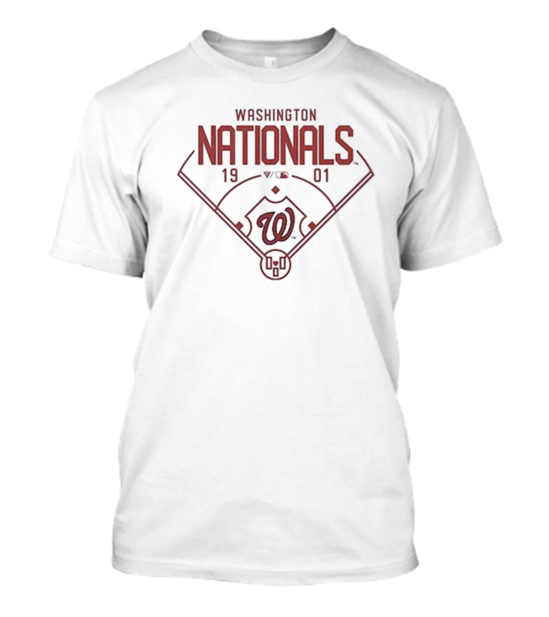 Washington Nationals 1901 Baseball Diamond Emblem T-Shirt