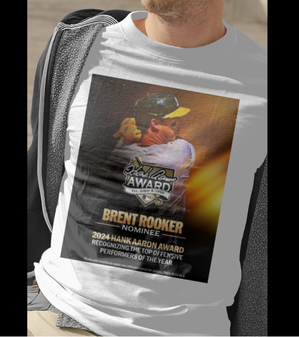 Brent Rooker Nominee 2024 Hank Aaron Award Recognizing The Top Offensive Performers Of The Year T-Shirt